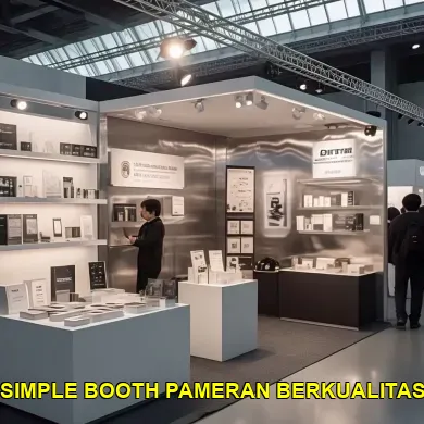 simple booth pameran berkualitas